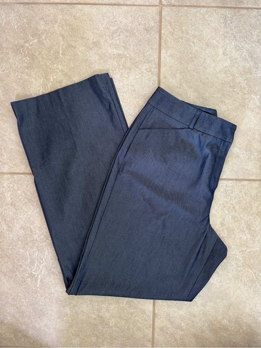 Talbots Polished Denim Bootcut Pants Stretch Fabric Made in Italy Size 12